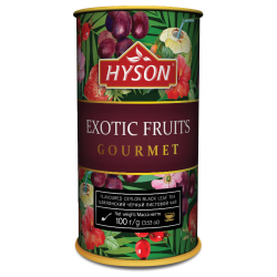 Hyson Herbata Czarna Egzotyczne Owoce duże liście 100g (OPA)